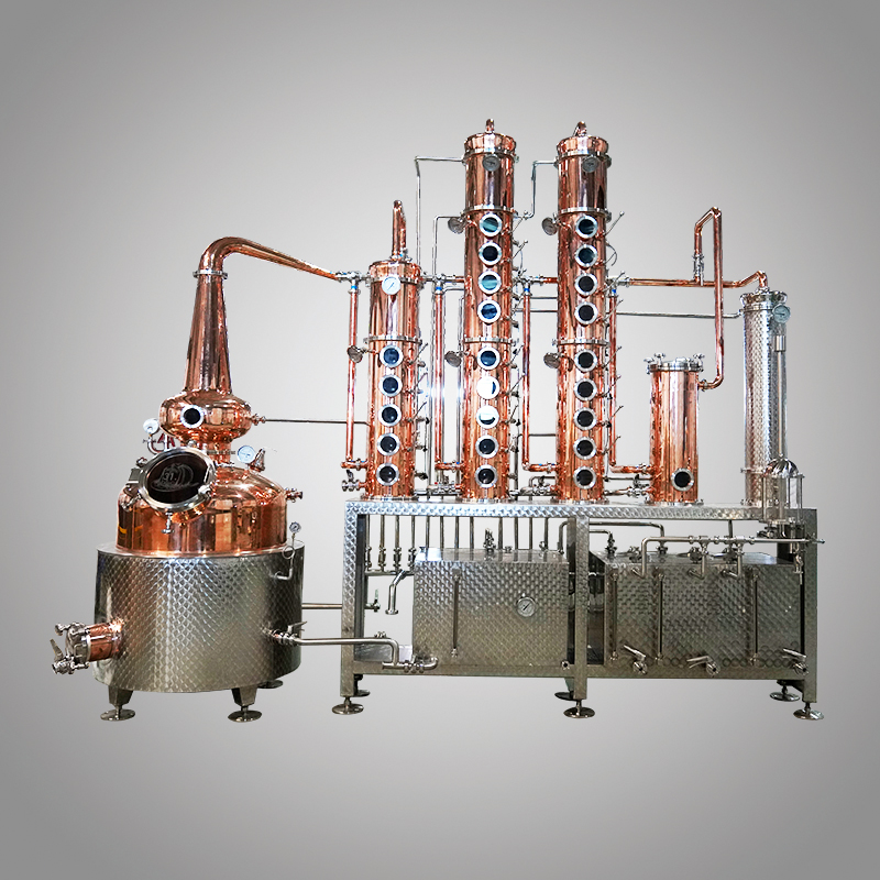 <b>Équipement de distillation en cuivre de 500L</b>